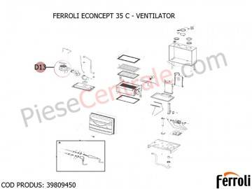 Poza Ventilator centrala termica Ferroli Econcept