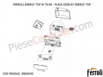 Poza Placa display centrale termice Ferroli Energy Top W 70-80