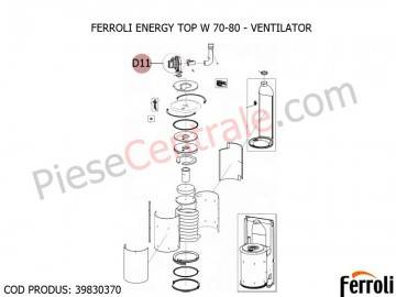 Poza Ventilator centrale termice Ferroli Energy Top W 70-80
