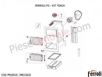 Poza Kit teaca pentru centrala pe lemne Ferroli FG, GF N