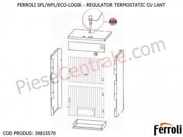 Poza Regulator termostatic cu lant pentru centrale pe lemne Ferroli SFL, WFL, ECO LOGIC, GFN