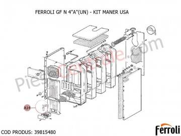 Poza Kit maner usa centrala pe lemne Ferroli GF N