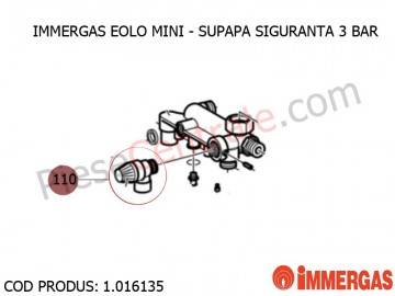 Poza Supapa siguranta 3 bar centrala termica Immergas Eolo Mini