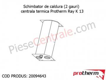 Poza Schimbator de caldura (2 gauri) centrala termica Protherm Ray K 13