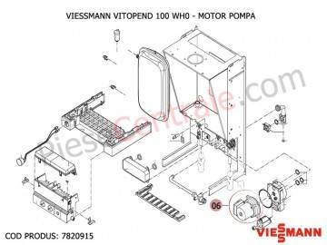 Poza Motor pompa centrale termice Viessmann Vitopend 100 WH0 si WHE