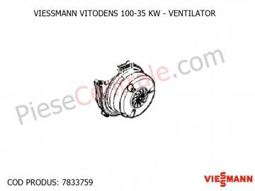 Poza Ventilator centrala termica Viessmann Vitodens 100 35 WB1B