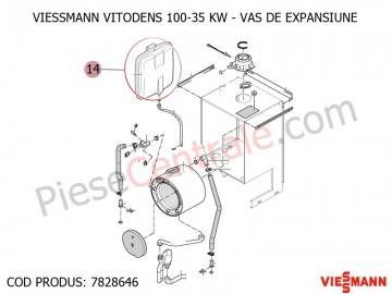 Poza  Vas expansiune centrala termica Viessmann Vitodens 100 35 WB1B
