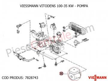 Poza Pompa centrala termica Viessmann Vitodens 100 35 WB1B