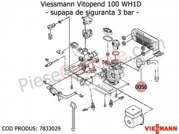 Poza Supapa siguranta 3 bari centrale termice Viessmann Vitopend 100 WH1D, Vitodens 100 WB1B