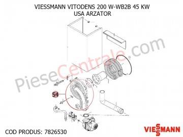 Poza Usa arzator centrala termica VITODENS 200 W-WB2B 45 KW