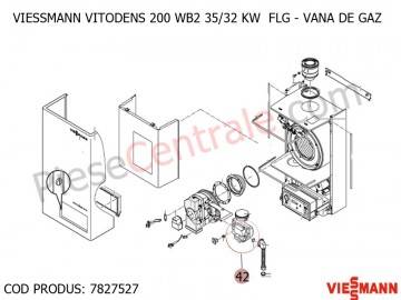 Poza Vana de gaz centrala termica Viessmann VITODENS 200 WB2 35/32 KW FLG