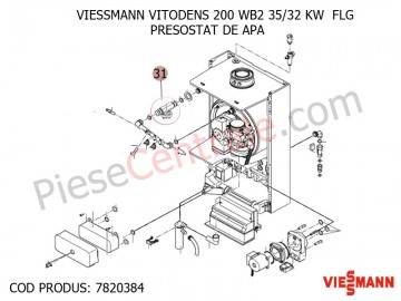 Poza Presostat apa centrala termica Viessmann Vitodens 200