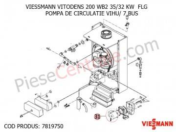 Poza Pompa de circulatie VIHU/ 7 BUS centrala termica Viessmann Vitodens 200