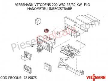 Poza Manometru inregistrare centrala termica Viessmann Vitodens 200