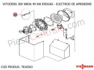 Poza Electrod de aprindere centrala termica Viessmann Vitodens 300