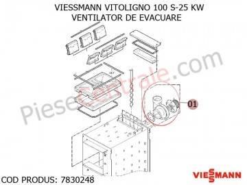 Poza Ventilator de evacuare centrala pe lemne Viessmann Vitoligno 100 S