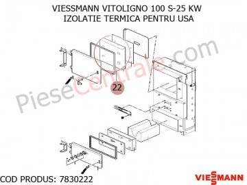 Poza Izolatie termica pentru usa centrala pe lemne Viessmann Vitoligno 100 S 25 kw