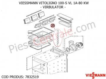Poza Virbulator centrala pe lemne Viessmann Vitoligno 100 S VL 1A-80 KW