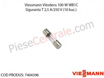 Poza Siguranta T 2,5 A/250 V (10 buc.) centrala termica Viessmann Vitodens 100-W WB1C, Vitodens 111-W B1LB, Vitopend 111-W WHSB turbo