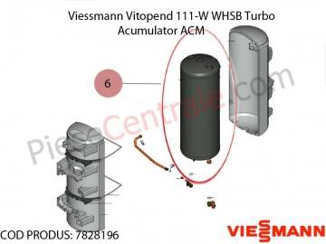 Poza Acumulator acm centrala termica Viessmann Vitopend 111-W WHSB turbo
