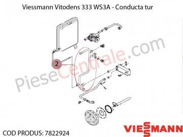 Poza  Conducta tur centrala termica Viessmann Vitodens 333 WS3A