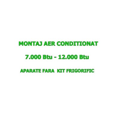 Poza Montaj aer conditionat tip split putere 7000 pana la 12000 Btu/h. Poza 9346