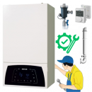 Centrala termica Motan Condens Plus 100 25 - 25 kW, termostat, filtru antimagnetita, manopera montaj, punere in functiune si autorizatie functionare, garantie extinsa