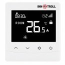 Termostat ambient Innotroll cu fir, LCD, alb, montaj in doza, 230V, programabil