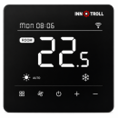 Termostat dual inteligent programabil pentru incalzire in pardoseala si ventiloconvectoare Innotroll HT/FC02 WIFI, negru mat, montaj in doza