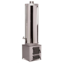 Ansamblu boiler pe lemne 90 litri inox Miklos Steel, cu focar cu usi din fonta