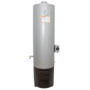 Ansamblu boiler pe lemne si electric 120 litri otel Miklos Steel, cu focar economic usi din tabla, rezistenta 2 kW